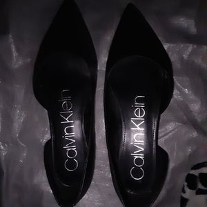 Calvin Klein pointed toe ballet flats